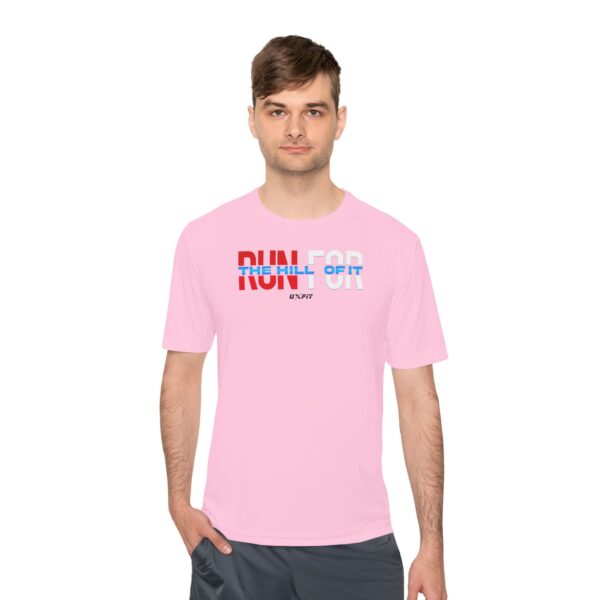 Unisex Moisture Wicking Tee - Run For The Hill Of It - Image 27