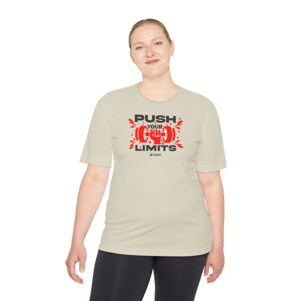 Unisex Moisture Wicking Tee - Push Your Limits - Image 3