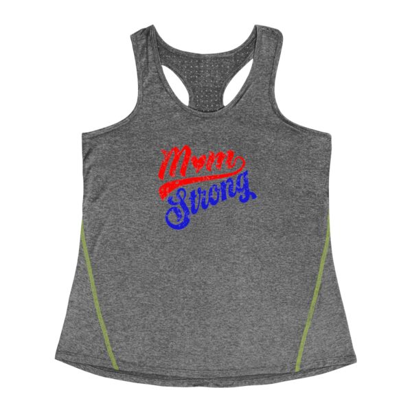 Women's Racerback Sports Top - Mom Strong - Image 4