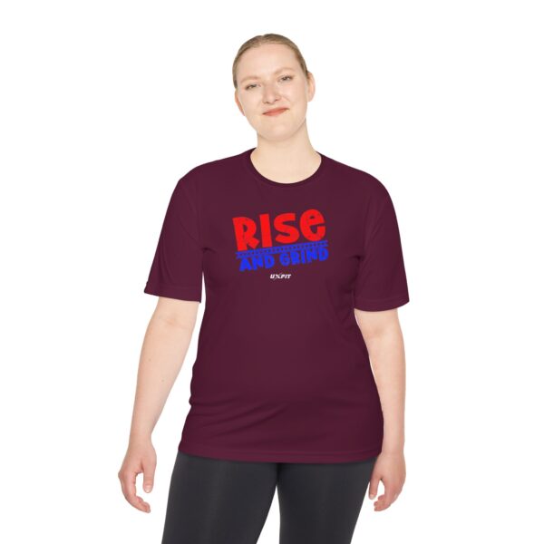 Unisex Moisture Wicking Tee - Rise and Grind - Image 59