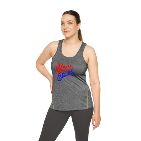 Women's Racerback Sports Top - Mom Strong - Image 6