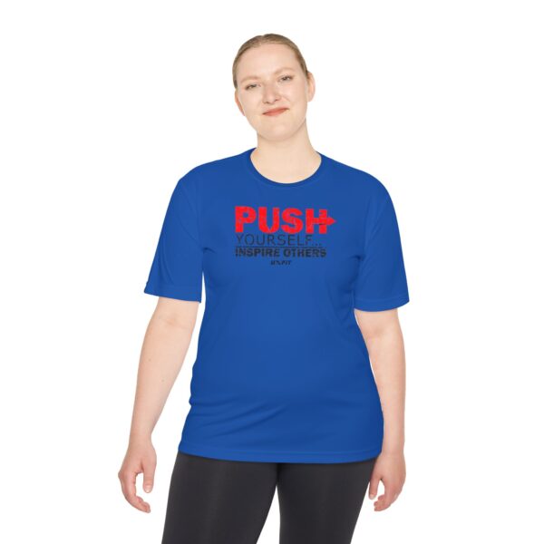 Unisex Moisture Wicking Tee - Push Yourself - Image 42