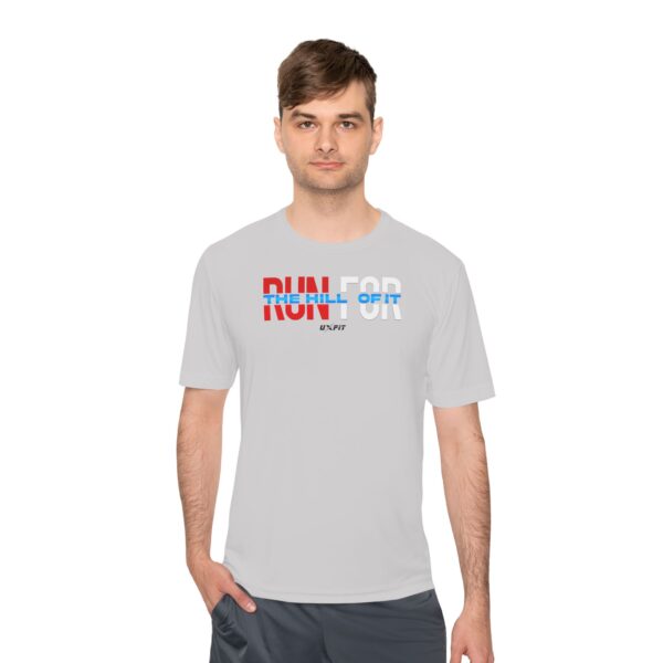 Unisex Moisture Wicking Tee - Run For The Hill Of It - Image 6