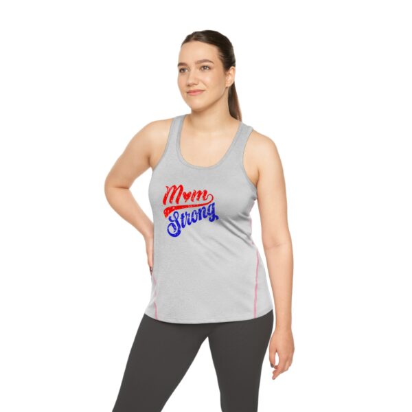 Women's Racerback Sports Top - Mom Strong