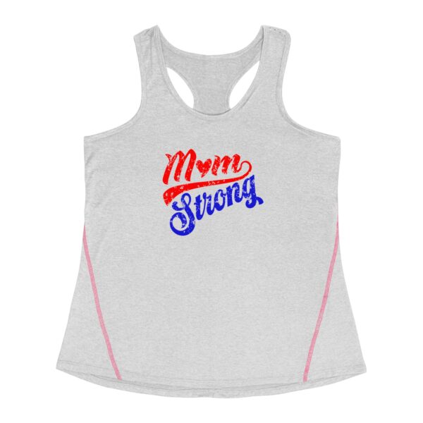 Women's Racerback Sports Top - Mom Strong - Image 2