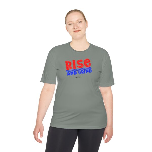 Unisex Moisture Wicking Tee - Rise and Grind - Image 18