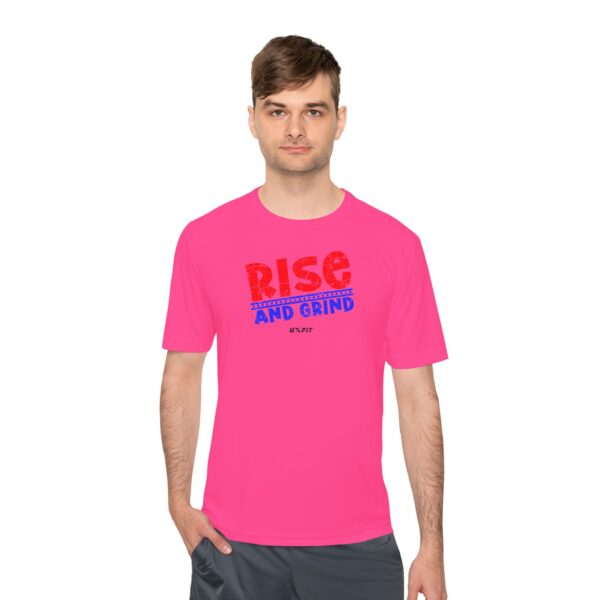 Unisex Moisture Wicking Tee - Rise and Grind - Image 54