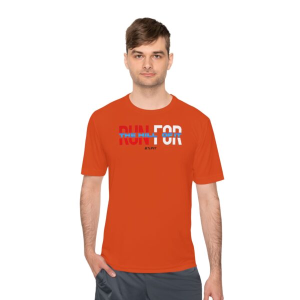 Unisex Moisture Wicking Tee - Run For The Hill Of It - Image 51