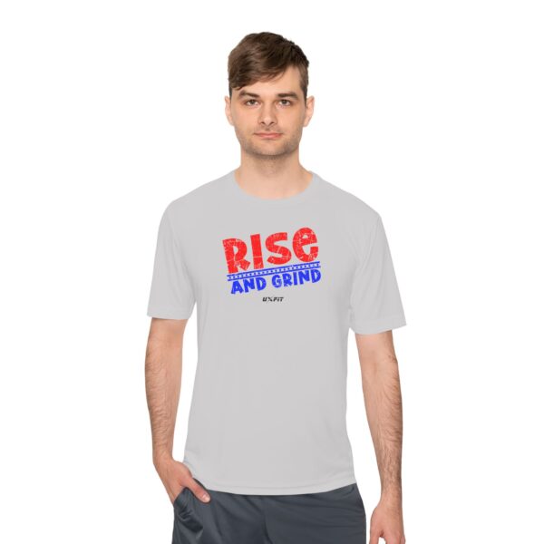 Unisex Moisture Wicking Tee - Rise and Grind - Image 11