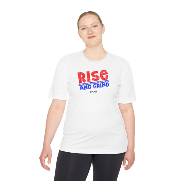 Unisex Moisture Wicking Tee - Rise and Grind - Image 6