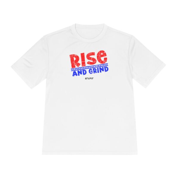 Unisex Moisture Wicking Tee - Rise and Grind - Image 4