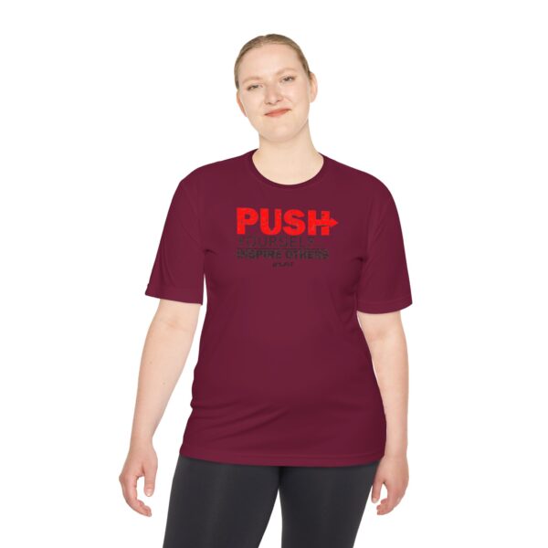 Unisex Moisture Wicking Tee - Push Yourself - Image 48