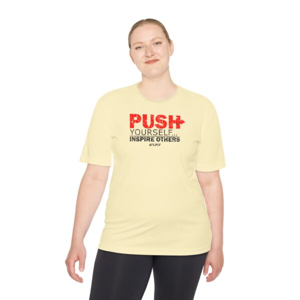 Unisex Moisture Wicking Tee - Push Yourself - Image 18