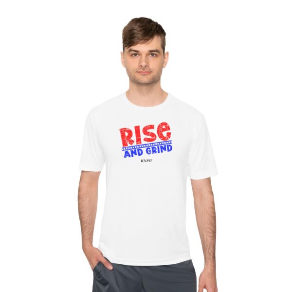 Unisex Moisture Wicking Tee - Rise and Grind - Image 5