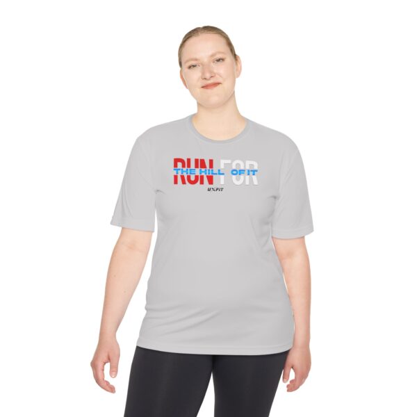 Unisex Moisture Wicking Tee - Run For The Hill Of It - Image 7