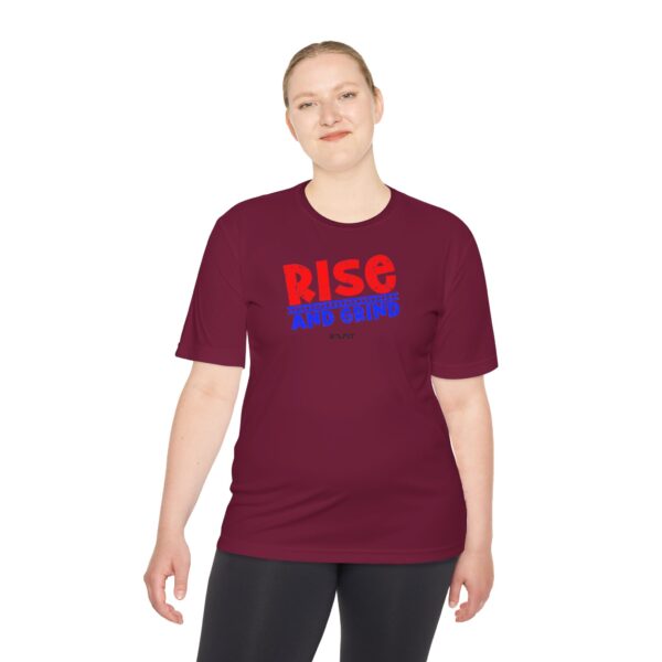 Unisex Moisture Wicking Tee - Rise and Grind - Image 36