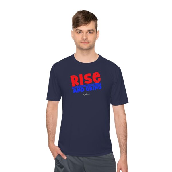 Unisex Moisture Wicking Tee - Rise and Grind - Image 42