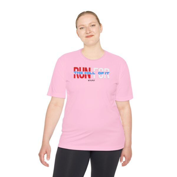 Unisex Moisture Wicking Tee - Run For The Hill Of It - Image 28